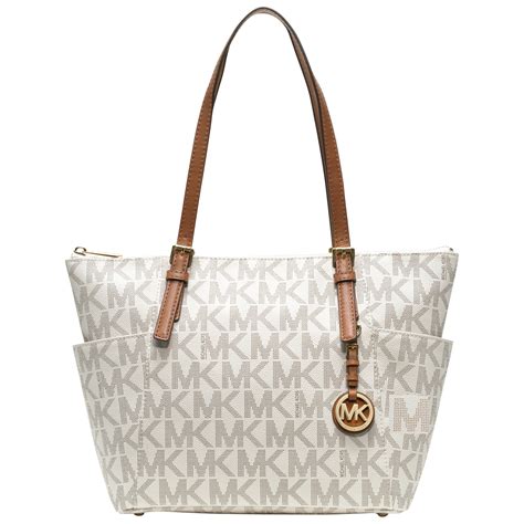 michael kors leather white